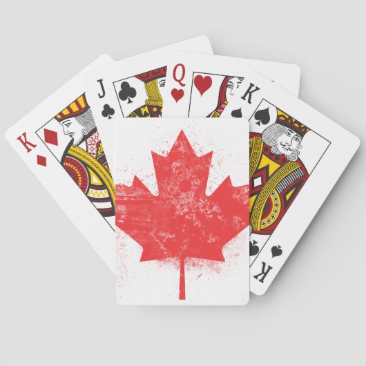Jeu De Cartes Drapeau du Canada (dos)