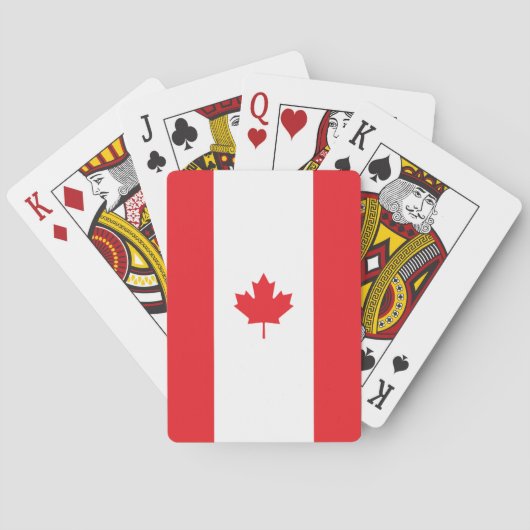 Jeu De Cartes Drapeau du Canada (dos)