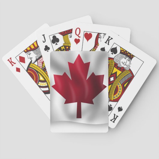 Jeu De Cartes Drapeau du Canada (dos)