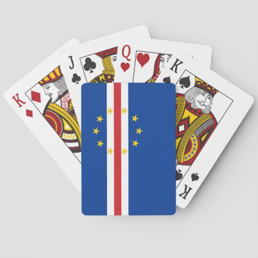 Jeu De Cartes Drapeau du Cap-Vert (dos)
