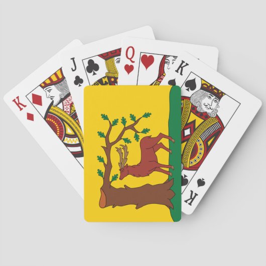 Jeu De Cartes Drapeau du comté historique du Berkshire (dos)