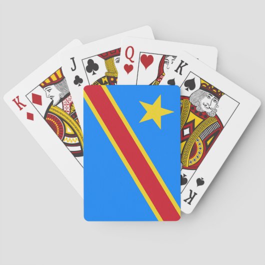 Jeu De Cartes Drapeau du Congo Kinshasa (dos)