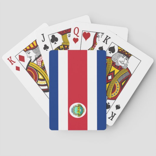 Jeu De Cartes drapeau du Costa Rica (dos)