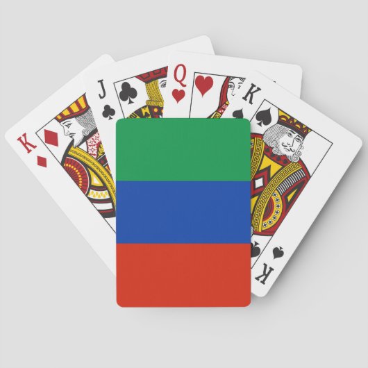 Jeu De Cartes Drapeau du Daghestan (dos)