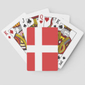 Jeu De Cartes Drapeau du Danemark (dos)