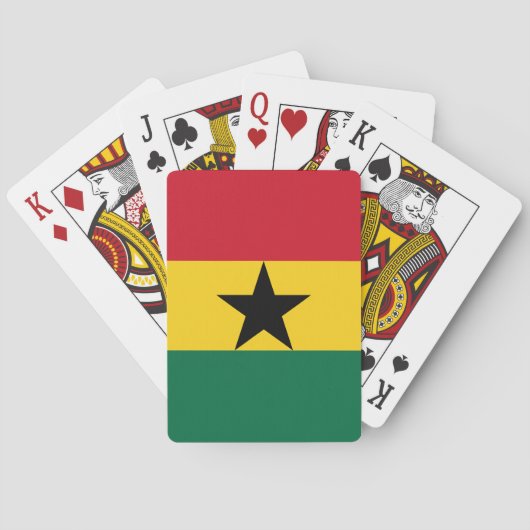 Jeu De Cartes Drapeau du Ghana (dos)