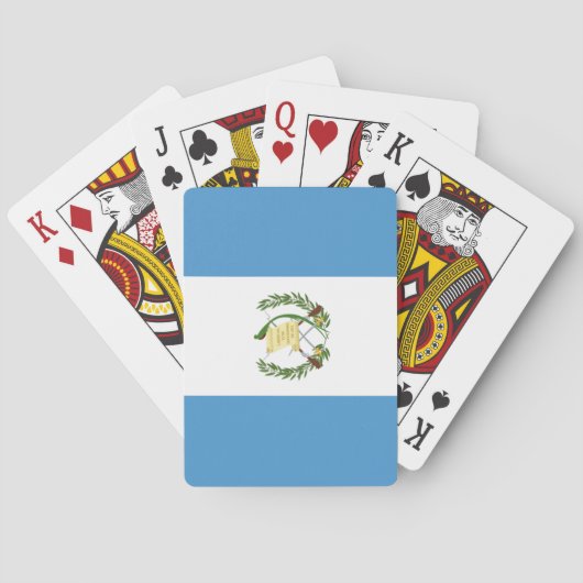 Jeu De Cartes Drapeau du Guatemala  (dos)