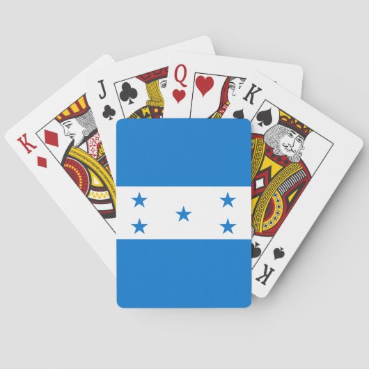 Jeu De Cartes Drapeau du Honduras (dos)