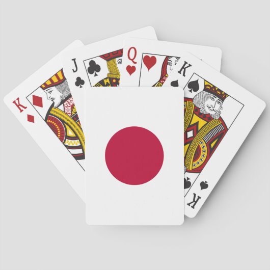 Jeu De Cartes Drapeau du Japon (dos)