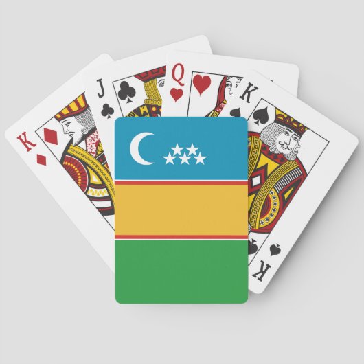 Jeu De Cartes Drapeau du Karakalpakstan (dos)