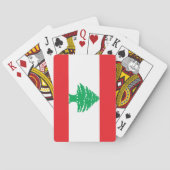 Jeu De Cartes Drapeau du Liban (dos)