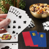 Jeu De Cartes Drapeau du Liechtenstein (In Situ)