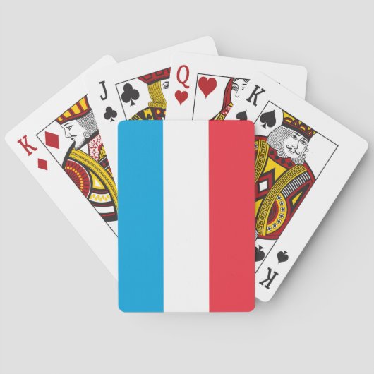 Jeu De Cartes Drapeau du Luxembourg (dos)