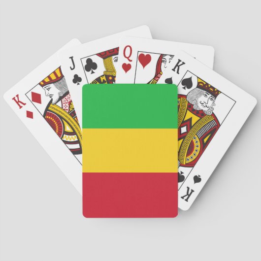 Jeu De Cartes Drapeau du Mali (dos)
