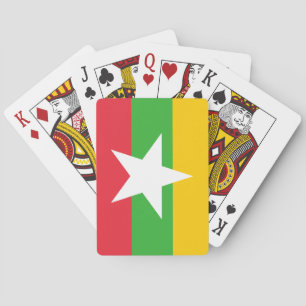 Jeu De Cartes Drapeau du Myanmar
