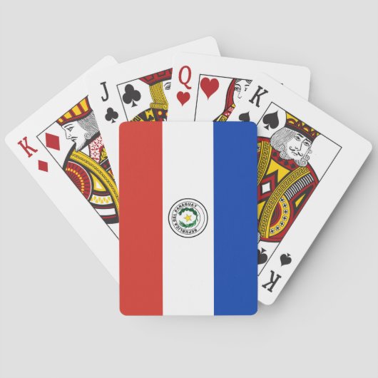 Jeu De Cartes Drapeau du Paraguay (dos)