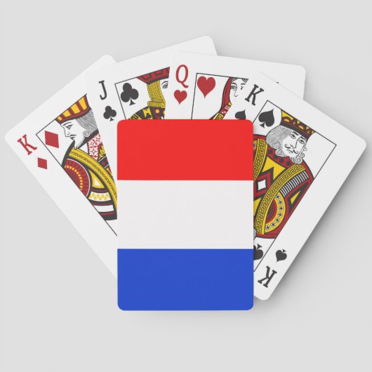 Jeu De Cartes Drapeau du Pays-Bas (dos)