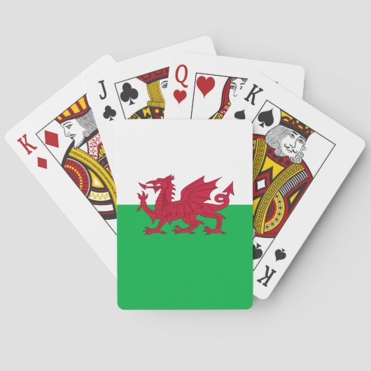 Jeu De Cartes Drapeau du Pays de Galles (Cymru) (dos)