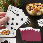 Jeu De Cartes Drapeau du Qatar (In Situ)