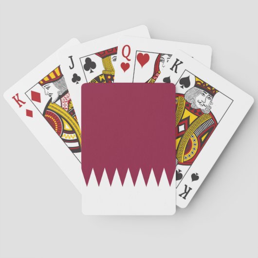 Jeu De Cartes Drapeau du Qatar (dos)