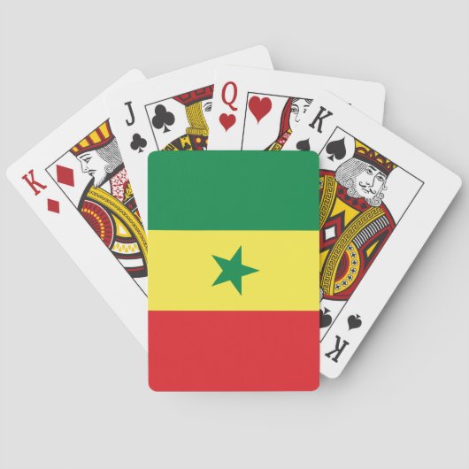 Jeu De Cartes Drapeau du Sénégal (dos)