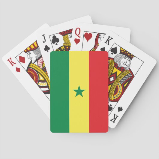 Jeu De Cartes Drapeau du Sénégal (dos)