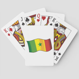 Jeu De Cartes Drapeau du Sénégal Fierté sénégalaise Vert Jaune R