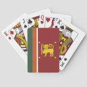Jeu De Cartes Drapeau du Sri Lanka (dos)