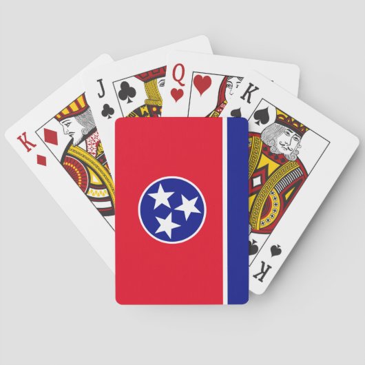 Jeu De Cartes Drapeau du Tennessee (dos)