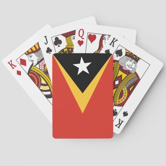 Jeu De Cartes Drapeau du Timor oriental (dos)