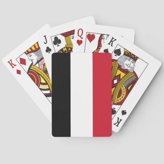 Jeu De Cartes Drapeau du Yémen (dos)