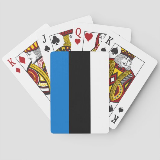 Jeu De Cartes Drapeau estonien (dos)