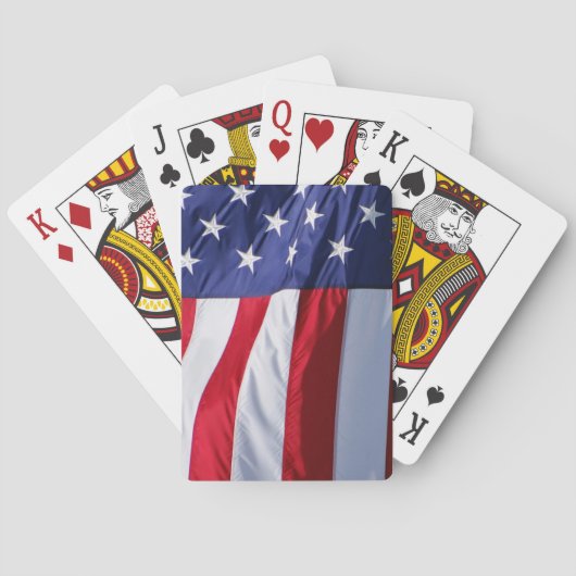 Jeu De Cartes Drapeau Etats-Unis (dos)