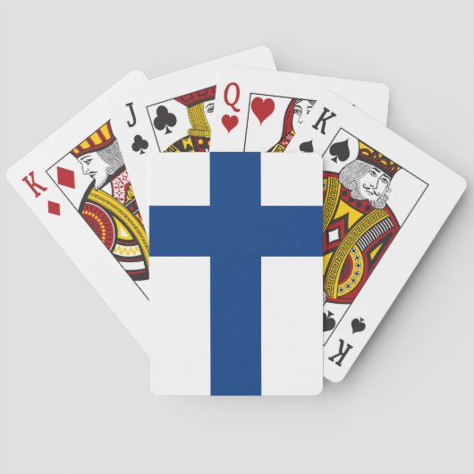 Jeu De Cartes Drapeau finlandais (dos)