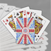 Jeu De Cartes Drapeau floral du Royaume-Uni