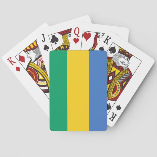 Jeu De Cartes Drapeau gabonais (Gabon) (dos)