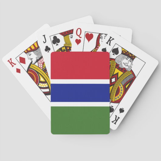 Jeu De Cartes Drapeau Gambie (dos)