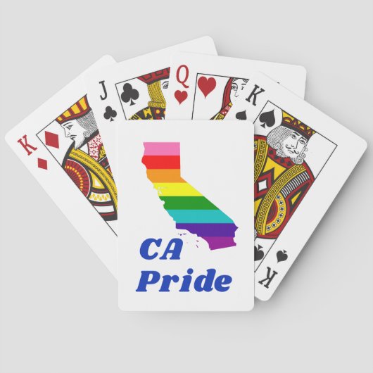 Jeu De Cartes Drapeau Gay pride de la California State Pride (dos)