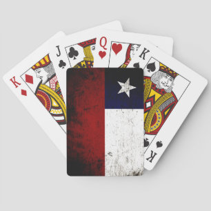 Jeu De Cartes Drapeau grunge noir du Chili