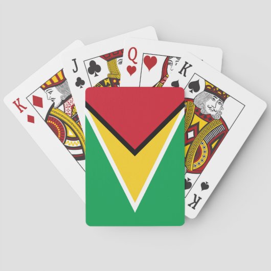Jeu De Cartes Drapeau Guyana (dos)