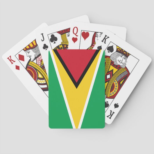 Jeu De Cartes Drapeau guyanais (dos)