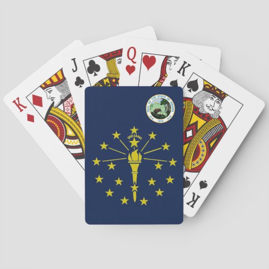 Jeu De Cartes Drapeau Indiana (dos)