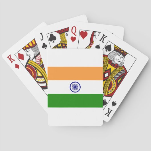 Jeu De Cartes Drapeau Indien - Image de haute qualité (dos)