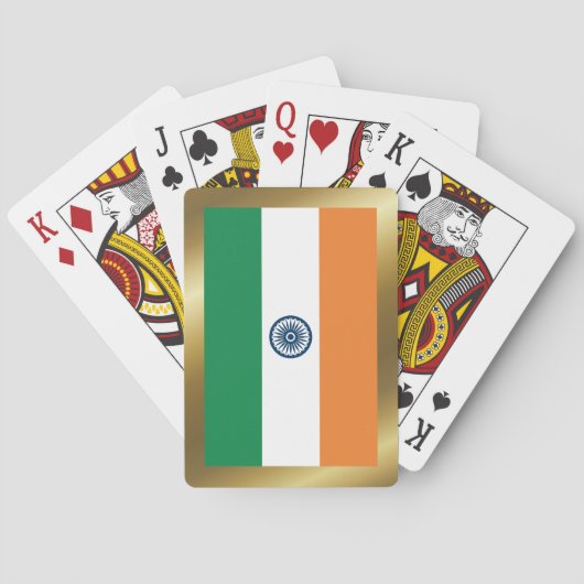 Jeu De Cartes Drapeau indien Jouer des cartes (dos)