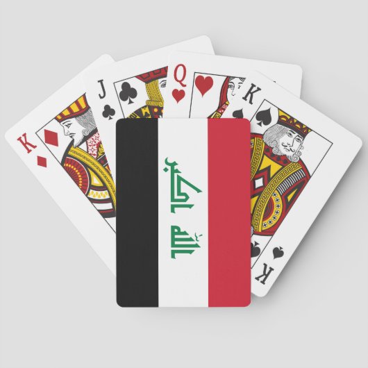Jeu De Cartes Drapeau (irakien) de l'Irak (dos)