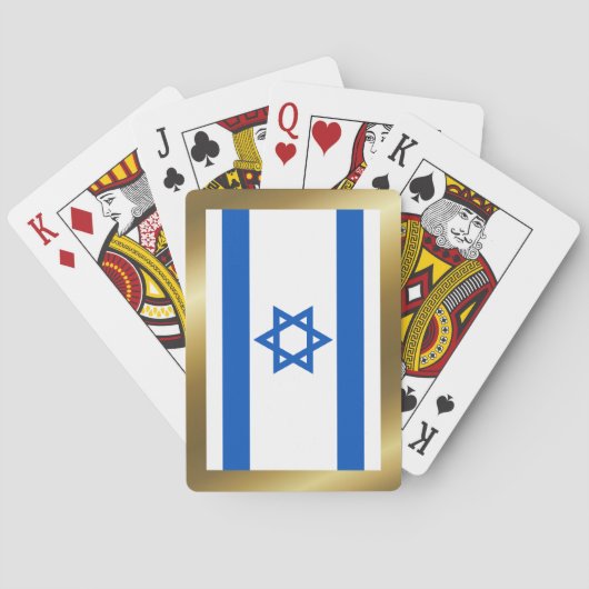 Jeu De Cartes Drapeau Israël Jouer des cartes (dos)
