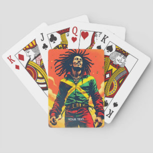 Jeu De Cartes Drapeau jamaïcain mignon Imaginaire Sun