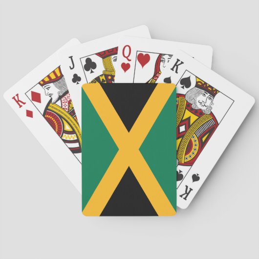 Jeu De Cartes Drapeau Jamaïque (dos)