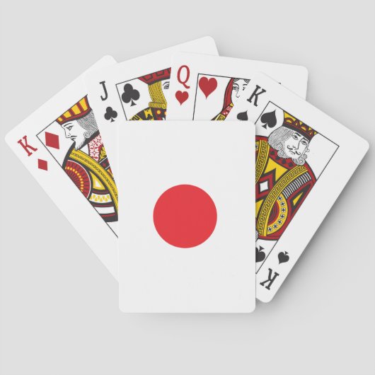 Jeu De Cartes Drapeau japonais (dos)