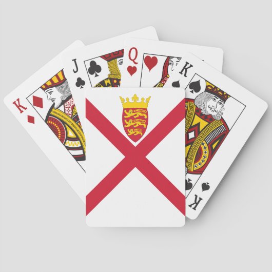 Jeu De Cartes Drapeau Jersey (dos)
